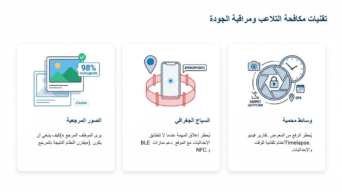 إدارة القوى العاملة المتنقلة ومراقبة الجودة — 6