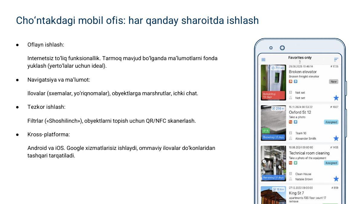 Mobil xodimlarni boshqarish va sifat nazorati — 5